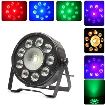 

LED light, full color, voice control, 9(30W)+1(10W), laser light par light dyeing light wedding light stage light party light