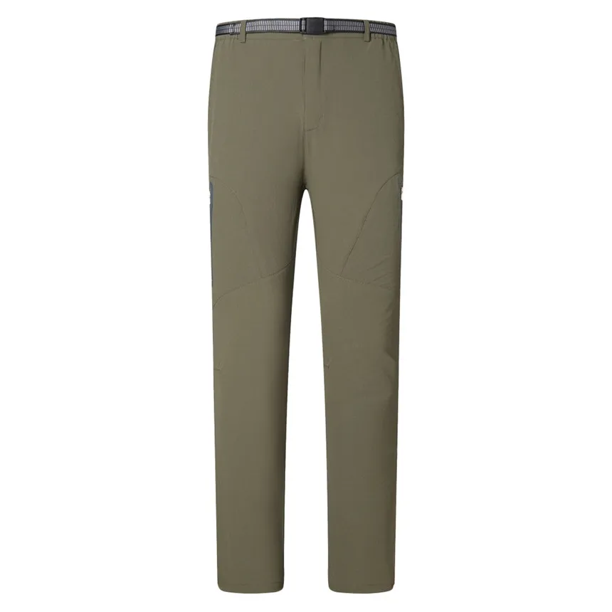 Army Green KLV брюки мужские альпинистские регулируемые пояса тонкие быстросохнущие длинные брюки ветрозащитные и водонепроницаемые брюки - Цвет: Army Green