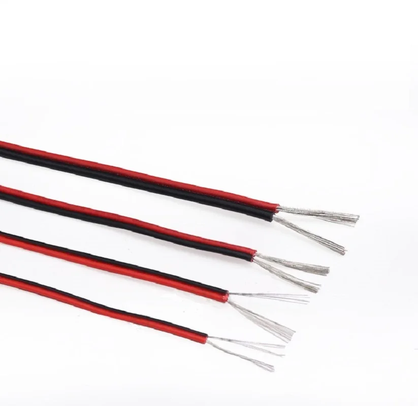20AWG UL2468 ПВХ изолированный медный кабель из луженой меди 2 Pin красный черный