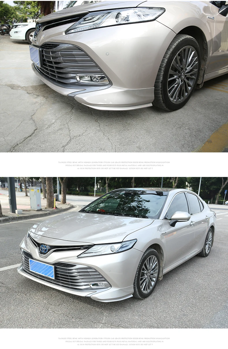 Автомобильный Стайлинг для Toyota Camry бампер Передняя Губы угловая отделка переднего бампера бар