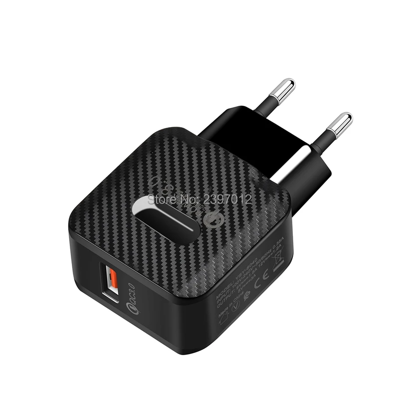 50 шт./лот EU US plug зарядное устройство с одним разъемом USB быстрое зарядное устройство QC3.0 USB настенный адаптер для зарядки для мобильного телефона