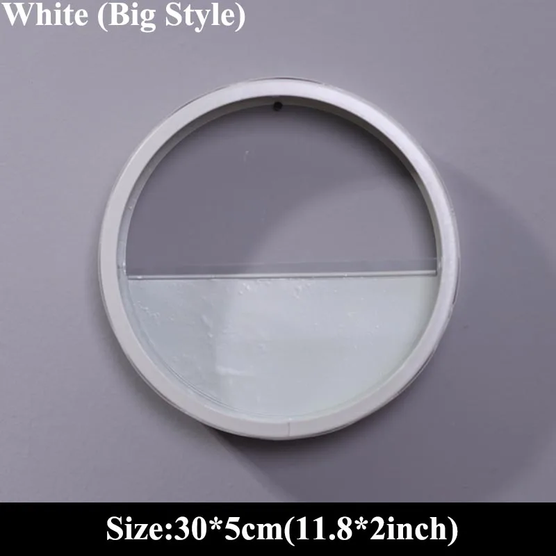 White (Medium) Современная креативная круглая железная стеклянная стенная ваза настенные растения для дома, гостиной, офиса, ресторана, подвесной цветочный горшок, растение, Настенный декор - Цвет: White (Medium)