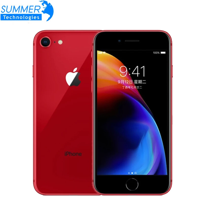 cell phones with 3 cameras Apple Original iPhone 8 Genuine GSM Unlocked A11 Bionic iOS Hexa-Core 2GB RAM 64GB/256GB ROM 4.7" 12.0 MP Fingerprint Mobile Pho best cell phone for a teenager