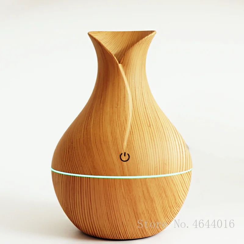 130ml USB Electric Aroma Air Diffuser Wood Ultrasonic Air Humidifier Essential Oil Aromatherapy Cool Mist Maker for Home Car