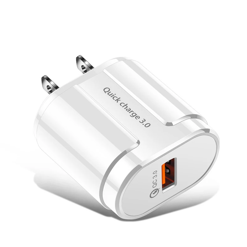 ONEVAN Быстрая зарядка QC3.0 EU US адаптер usb для путешествий для iPhone 11 XS MAX Быстрая зарядка для huawei p30 pro зарядка - Тип штекера: US Plug White