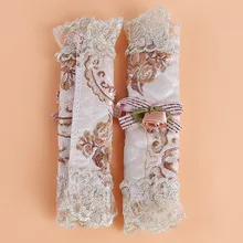 1 пара пасторальных стиль кружева дверь холодильника стенд ручки Чехлы на ручки холодильника декоративные кухонные Чехлы для дверных ручек