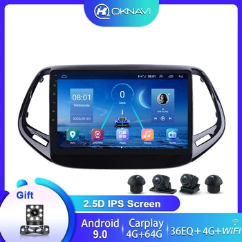 

For Jeep Compass Ca Radios 2017-2019 Autoradio 2 Din 2din Android 9.0 Auto Car Audio Carplay Navigation GPS Multimedia Player