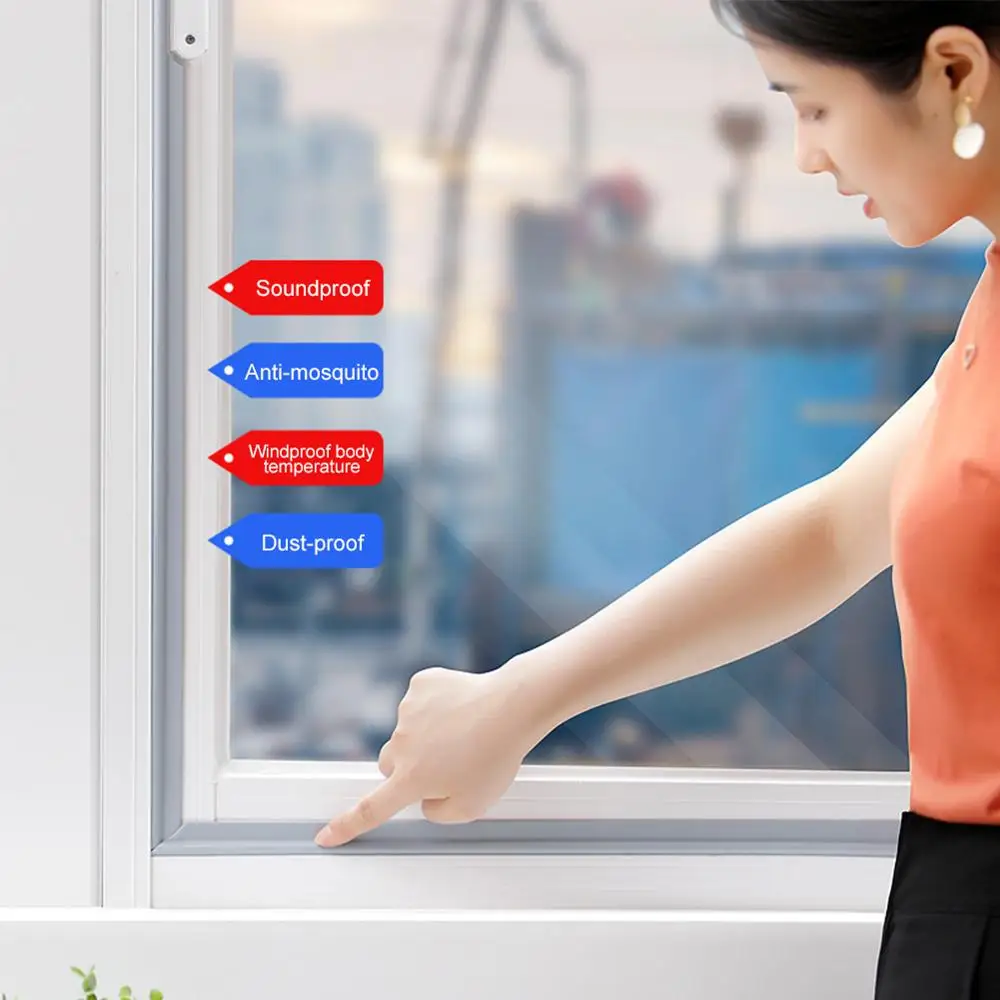 

2M Nylon Fabric Wearable Door Window Sealing Strips Pu foam Self Adhesive Tape Waterproof Dustproof Sealing Tape Acoustic Foam
