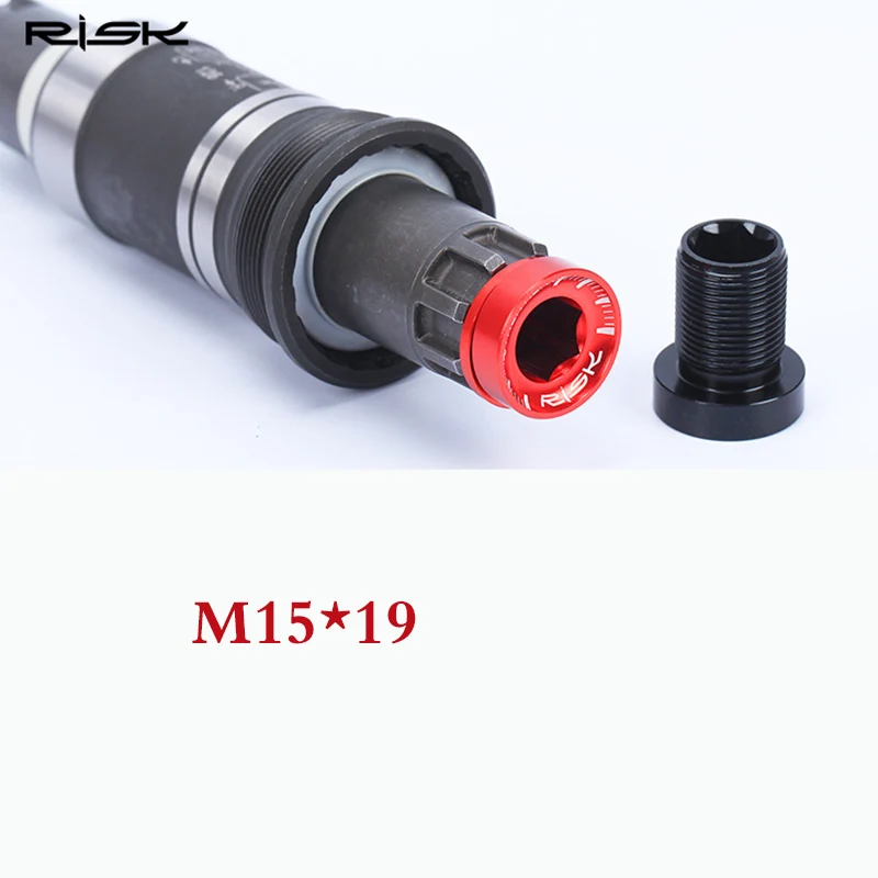 Risk алюминиевый сплав M15* 19 шлицевая Нижняя Скоба болты с прокладкой MTB велосипедный пылезащитный Aixs винты велосипедные аксессуары