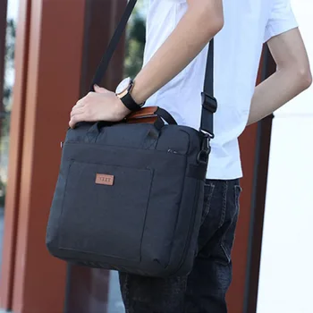 

2019 new all-in-one solid color business computer bag out of office fashion simple portable one shoulder breathable briefcase