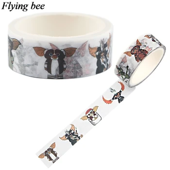 

Flyingbee 15mmX5m Animal funny Washi Tape Paper DIY Decorative Adhesive Tape Stationery Kawaii Masking Tapes Supplies X0631