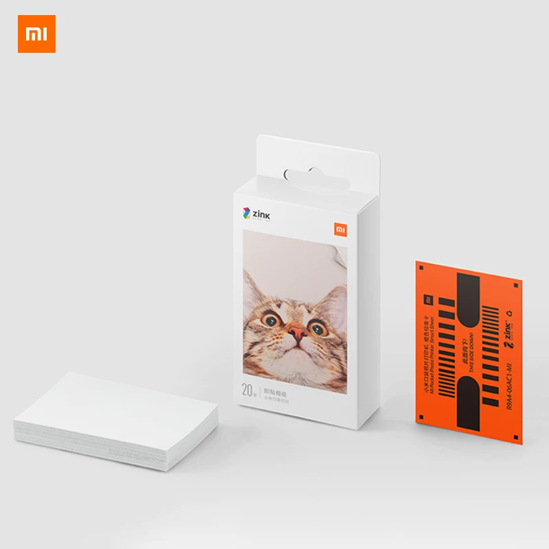 Клейкая фотобумага Xiaomi с карманным принтом 50 листов клейкая Высококачественная