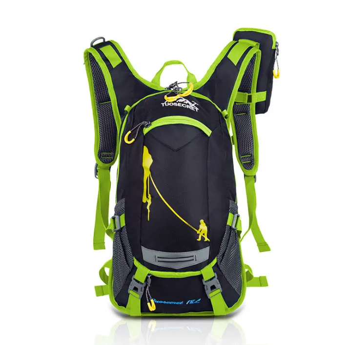 Рюкзак для горного велосипеда, рюкзак для велоспорта-18л, дышащий рюкзак для велоспорта, легкий лыжный Рюкзак Для Езды На Лыжах, подходит для bag115 - Цвет: Green