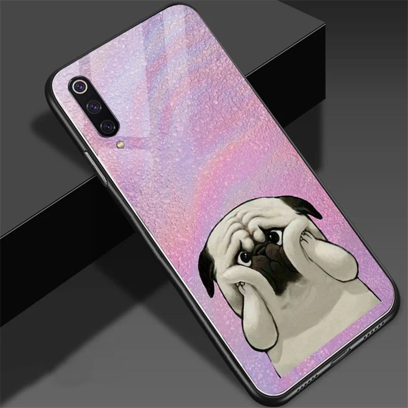 Чехол из закаленного стекла с животными для Xiaomi mi A2 6 8 SE Lite 9 9T F1 mi x 2 2s Max 3 для Red mi Note 4X5 6 7 Pro Plus 6A S2 K20 чехол - Цвет: flgtou