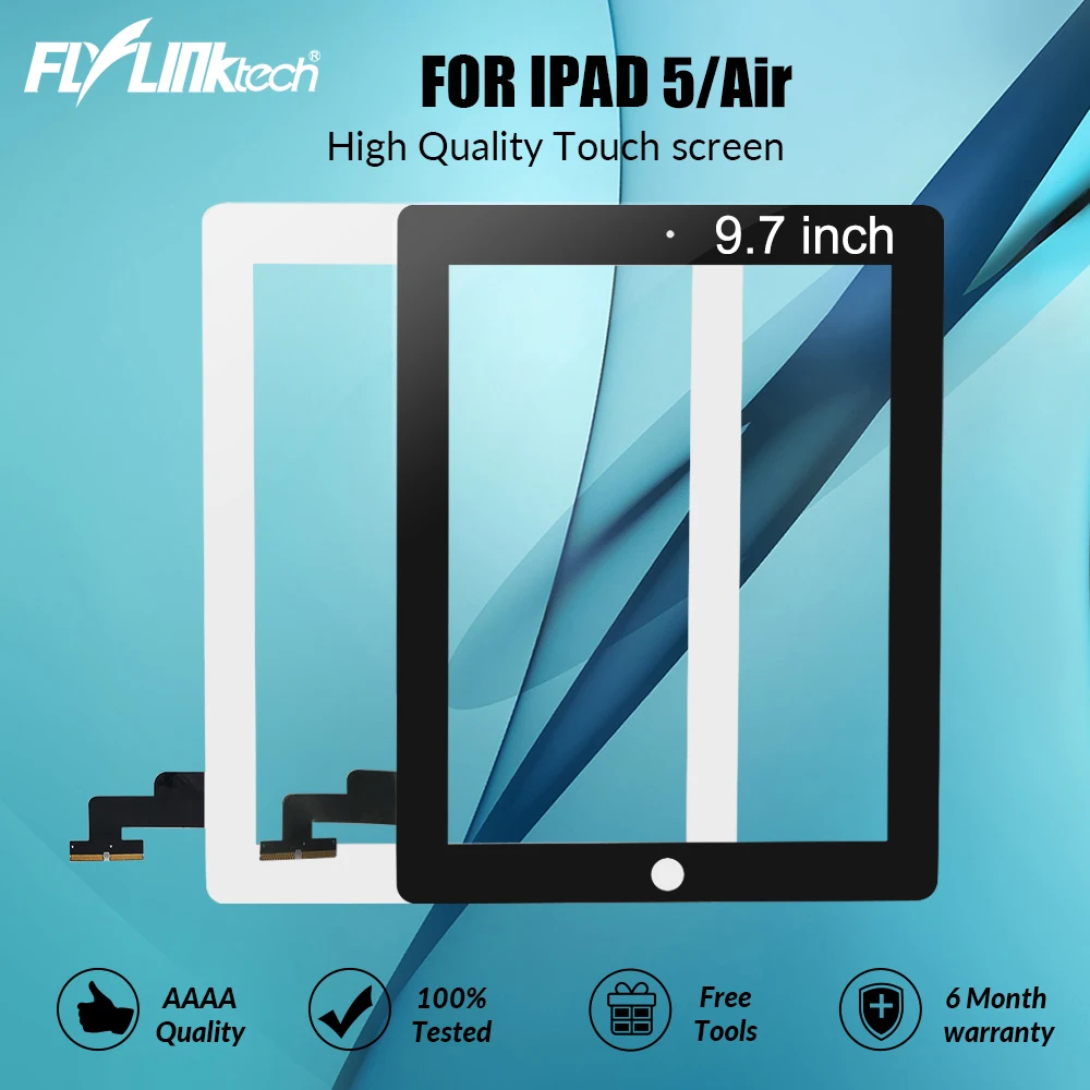 Flylinktech для Apple iPad 5 A1474 A1475 A1476 сенсорный экран iPad Air A1822 A1823 9," дигитайзер дисплей стекло в сборе
