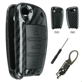 

Shell Car Key Case Silicone Pad Set Remote Cover Kit For A3 A4 A8 Q5 Q7