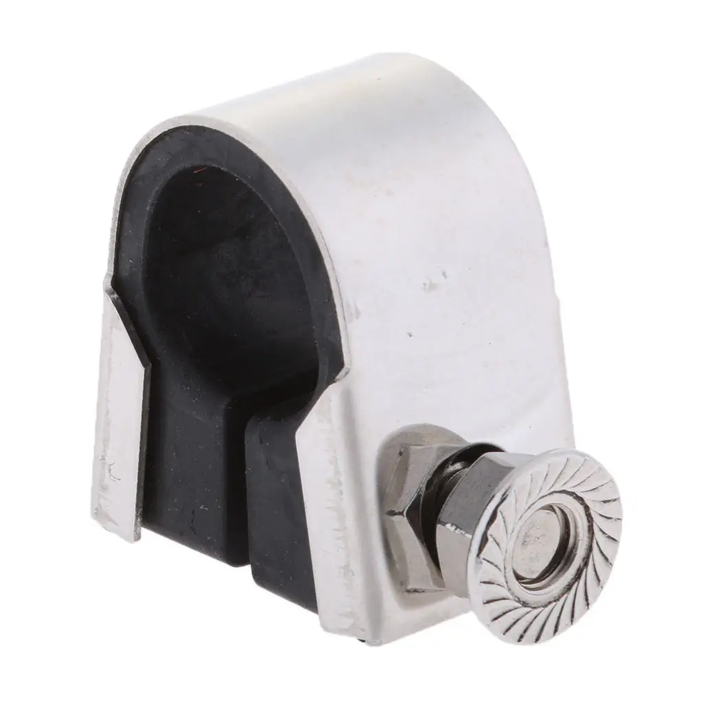Motorcycle Chrome Speedo Clamp Gauge Rubber for 7/8'' 22mm 1'' 25mm Handlebar Mounting Bracket
