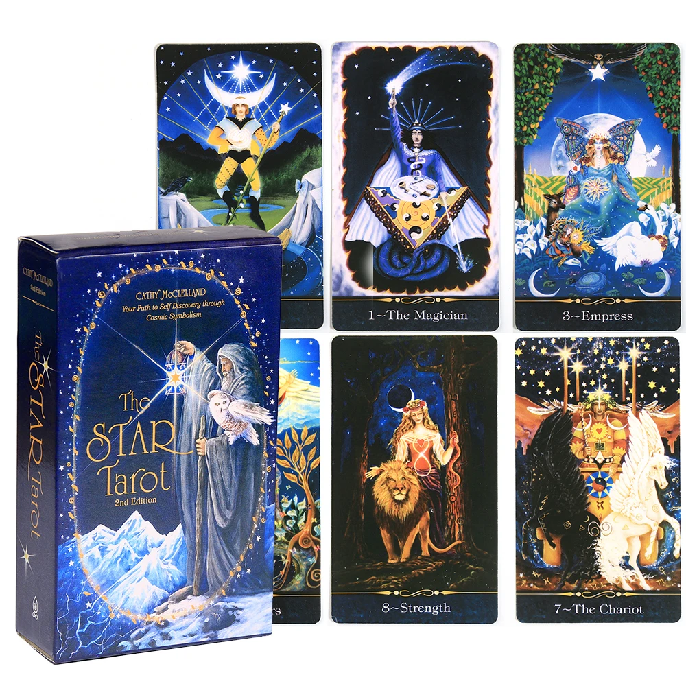 

The Star Tarot Your Path To Self-Discovery Through Cosmic Symbolism Deck Oracle Card Game Board Game 78 Card Gift