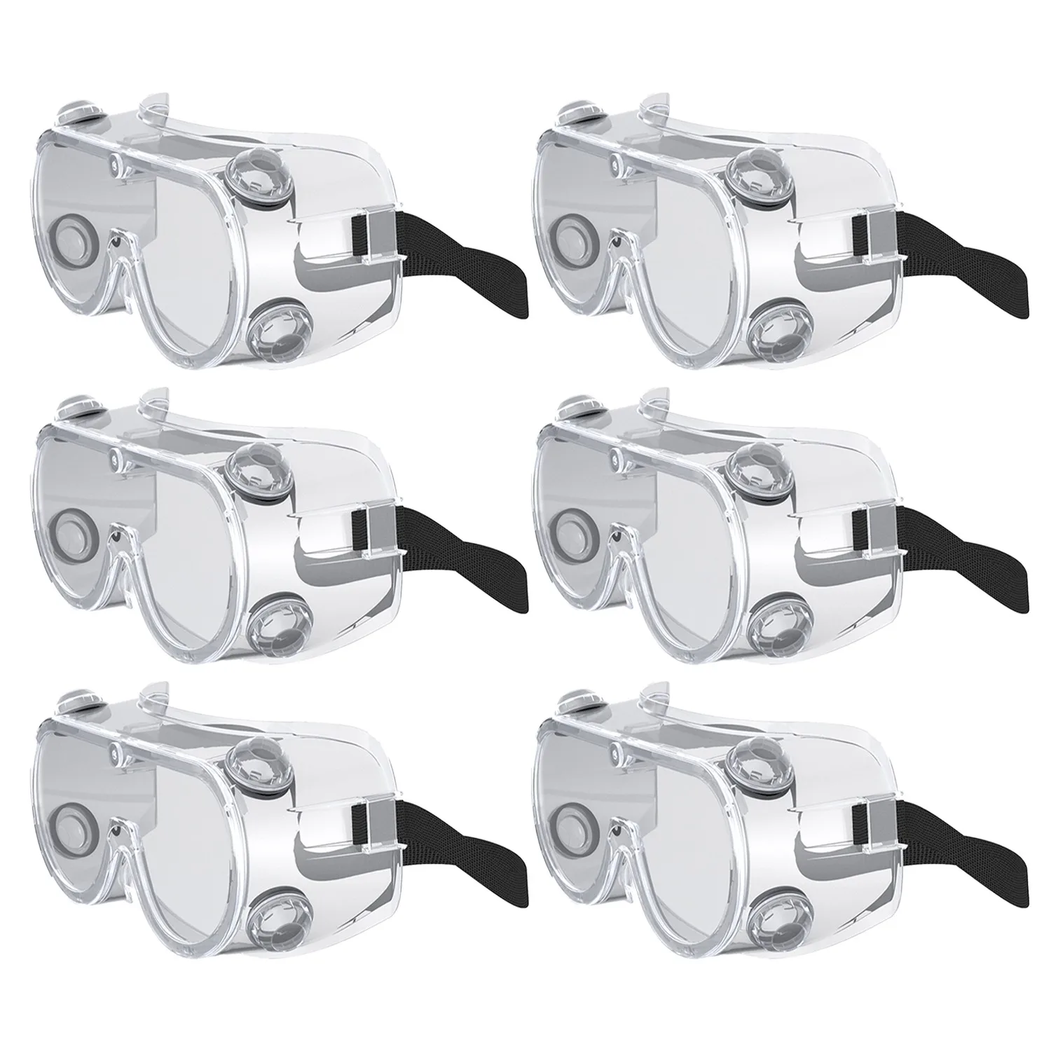 

6Pc Goggles Work Safety Glasses Anti-Fog Saliva Glasses Dustproof Windproof Glasses Eye Protection At Home Workplace