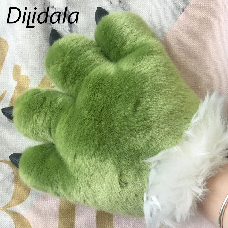 Dilidala, Мультяшные детские перчатки, Имитация животных, пальмы, плюшевые креативные варежки, детская игра, игрушки, высокое качество, теплые перчатки
