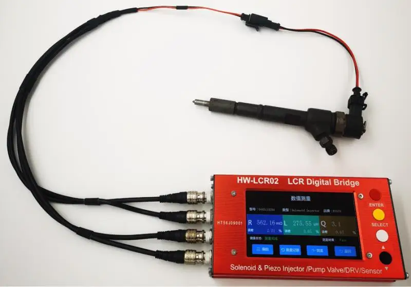 LCR02 common rail дизельное топливо электромагнитные форсунки тест EUI/EUP ZME и DRV клапаны инжектор LCR тестер