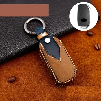 

Leather Car Key Case Cover Shell For Kia Sportage Ceed Sorento Cerato Forte 2017 2018 2019 Remote Smart 3 Buttons Auto Bag