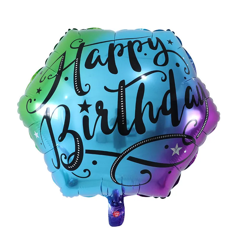 5pcs 22inch Colorful Diamond happy birthday Balloon printing Balloon Wedding Engagement baby shower birthday anniversary Decora