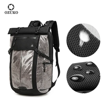 

Multifunction Men Anti Theft Backpack 15.6 inch Laptop Backpacks Male OZUKO Waterproof USB Fashion School Bag Mochila Travel Bag