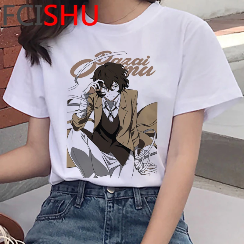 Bungou Stray Dogs футболка одежда мужская ulzzang Повседневная белая kawaii tumblr винтажная |