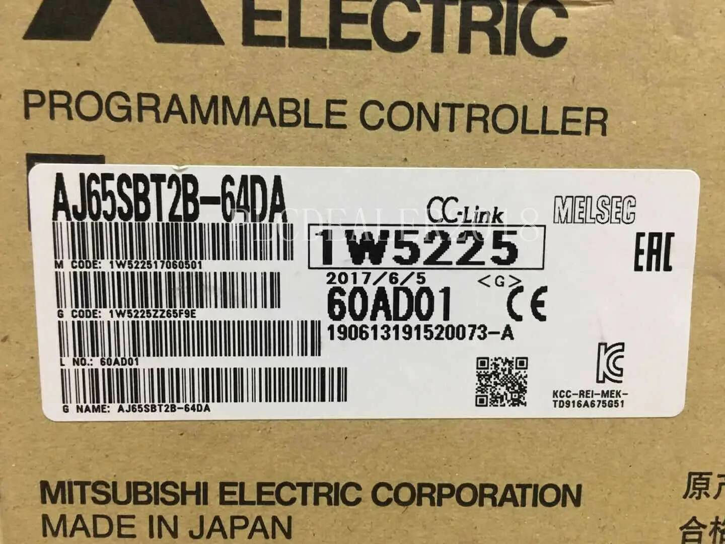 Mitsubishi PLC AJ65SBT2B-64DA CC Link цифровой аналоговый преобразователь