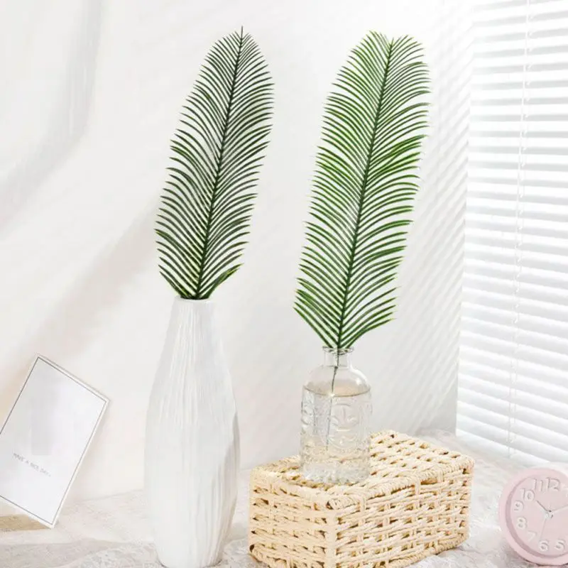 5Pcs Artificial Large Plant Leaves Tropical Palm Leaves for Home BookstoreDecor Simulation Leaves Multi Plant Leaves x