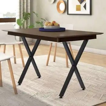 

2pcs X-shape Table Desk Legs Sofa Legs DIY Table Accessories Home Furniture Industrial Steel Table Legs with Floor Protectors