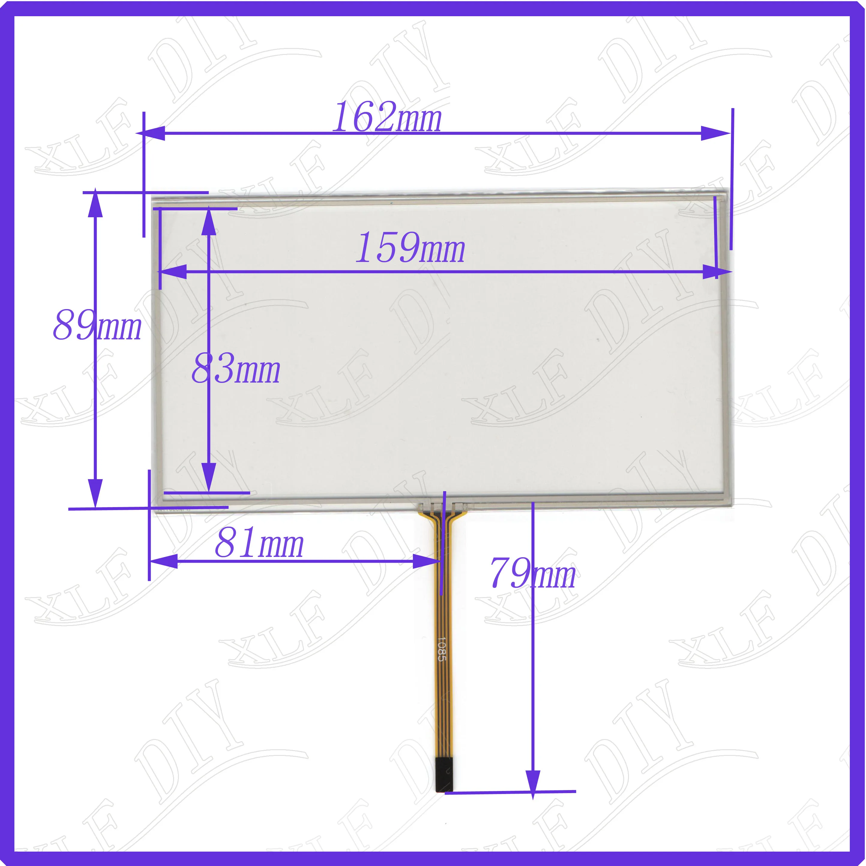 wholesale TPM6901  this is compatible  162*88mm  resistance screen  for GPS CAR this is compatible    for Car Rideo