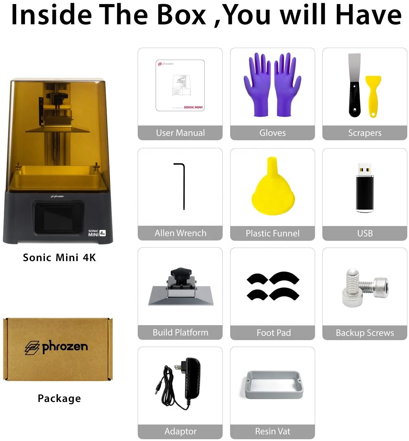 Phrozen Sonic Mini 4k 3d Printer Print 