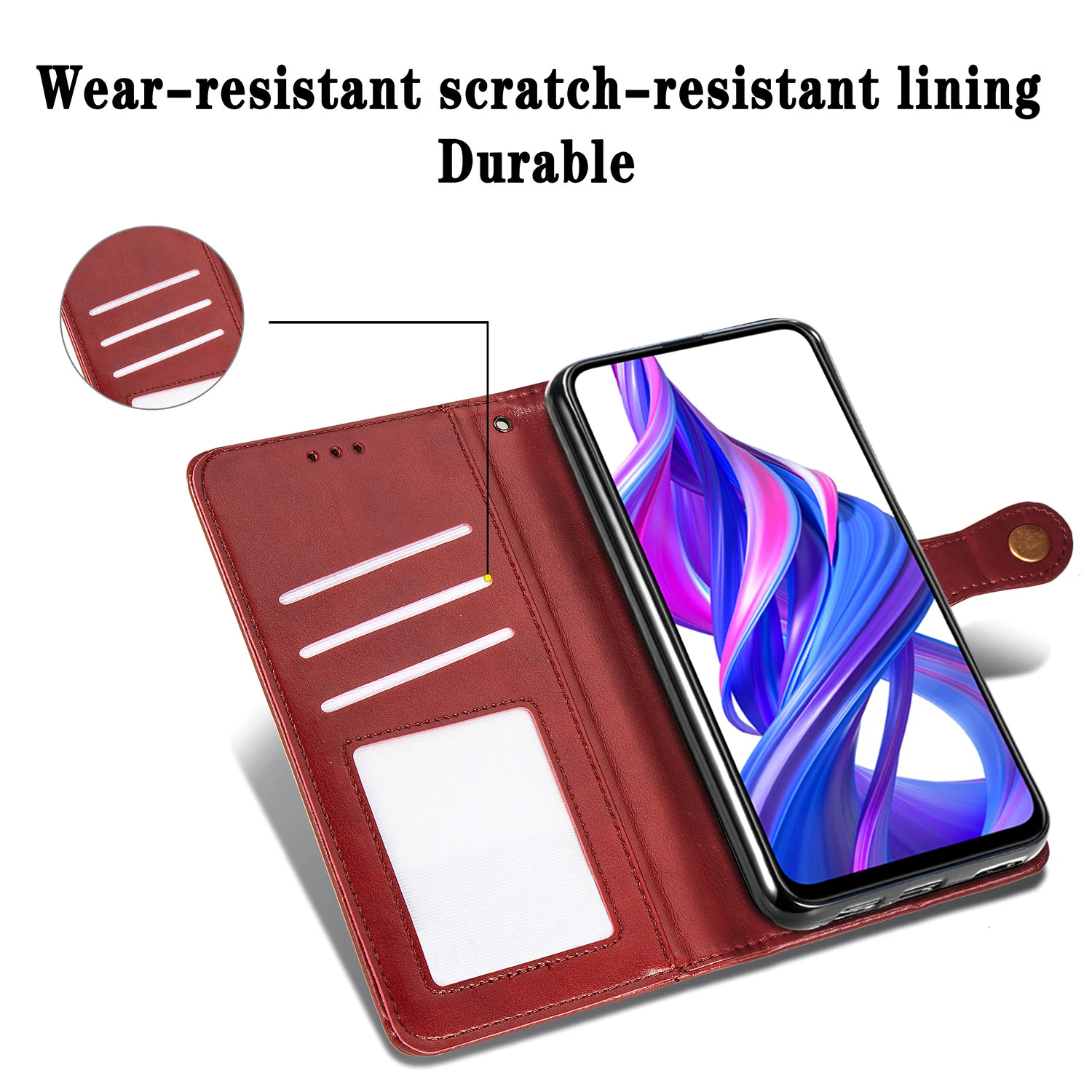 Роскошный кожаный чехол-книжка для huawei Honor 9X Чехол чехол на заднюю панель телефона для Honor 9x Pro 9 X Honor9X 6,5" Чехол