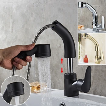 

New kitchen Xiaomi Copper Pull-Out Fauce All Copper Hot And Cold Water Faucet for Kitchen