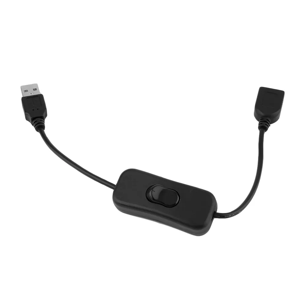 USB кабель, новинка, 28 см, USB 2,0 A, папа-Мама, удлинитель, черный кабель с переключателем, вкл