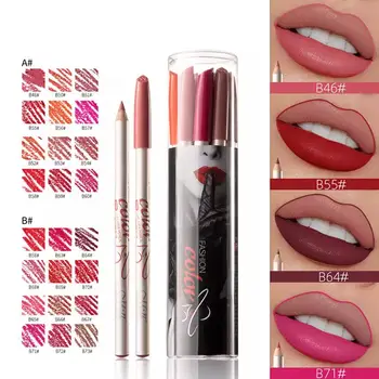 

New 12pcs Lip Liner Pencil Set Makeup Long Lasting Matte Lipliner Pen Professional Waterproof Lips Liner Mate Kit