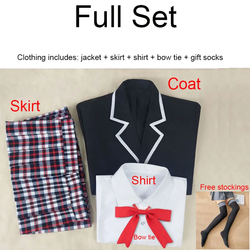 Yukinoshita Yukino Cosplay Costume My Youth Romantic Comedy Is Wrong JK Uniform Suit Girls School Uniforms Jyoshi koukousei0 (6)