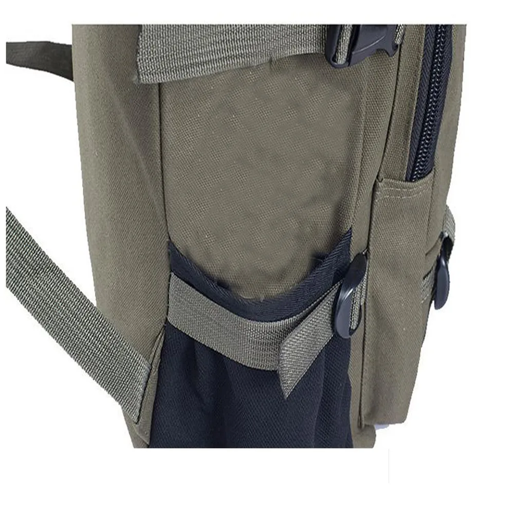 Модный простой холщовый рюкзак студенческий взрослый школьный ранец большой емкости водонепроницаемый мульти-карман, водонепроницаемый походный рюкзак