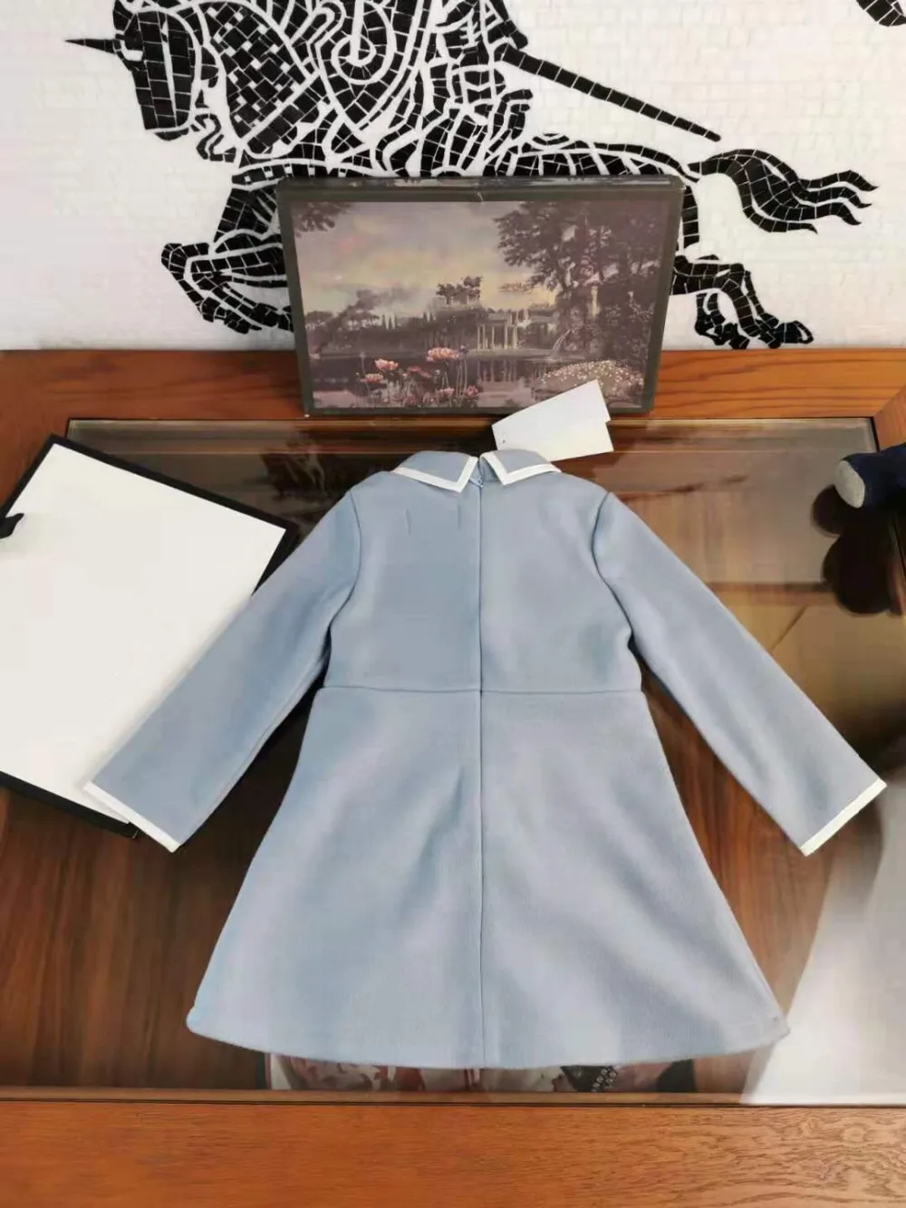 Платье для маленьких девочек; vestido; платье для крещения с бантом и длинными рукавами; Сезон Зима; коллекция года; консервативный стиль; 2 цвета; платья принцессы для маленьких девочек