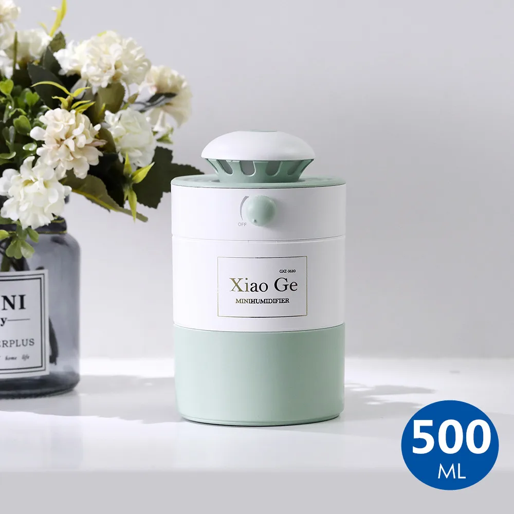 

500ml humidifier mist capacity adjustable aroma essential oil diffuser warm-color atmosphere light USB aromatherapy diffuser
