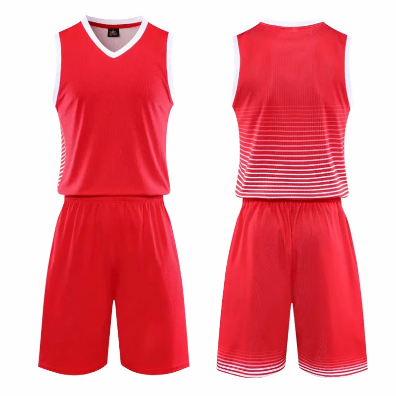 Подгонянные дети и баскетбол для взрослых костюмы с принтом цифр Спортивная дышащая быстросохнущая впитывающая пот Спортивная одежда - Цвет: Красный