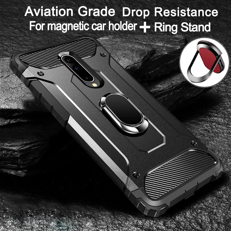 Aviation shockproof Ring Stand Phone Case For Oneplus 5 5T 6 6T 7 1+ ThinQ Cover | Мобильные телефоны и аксессуары