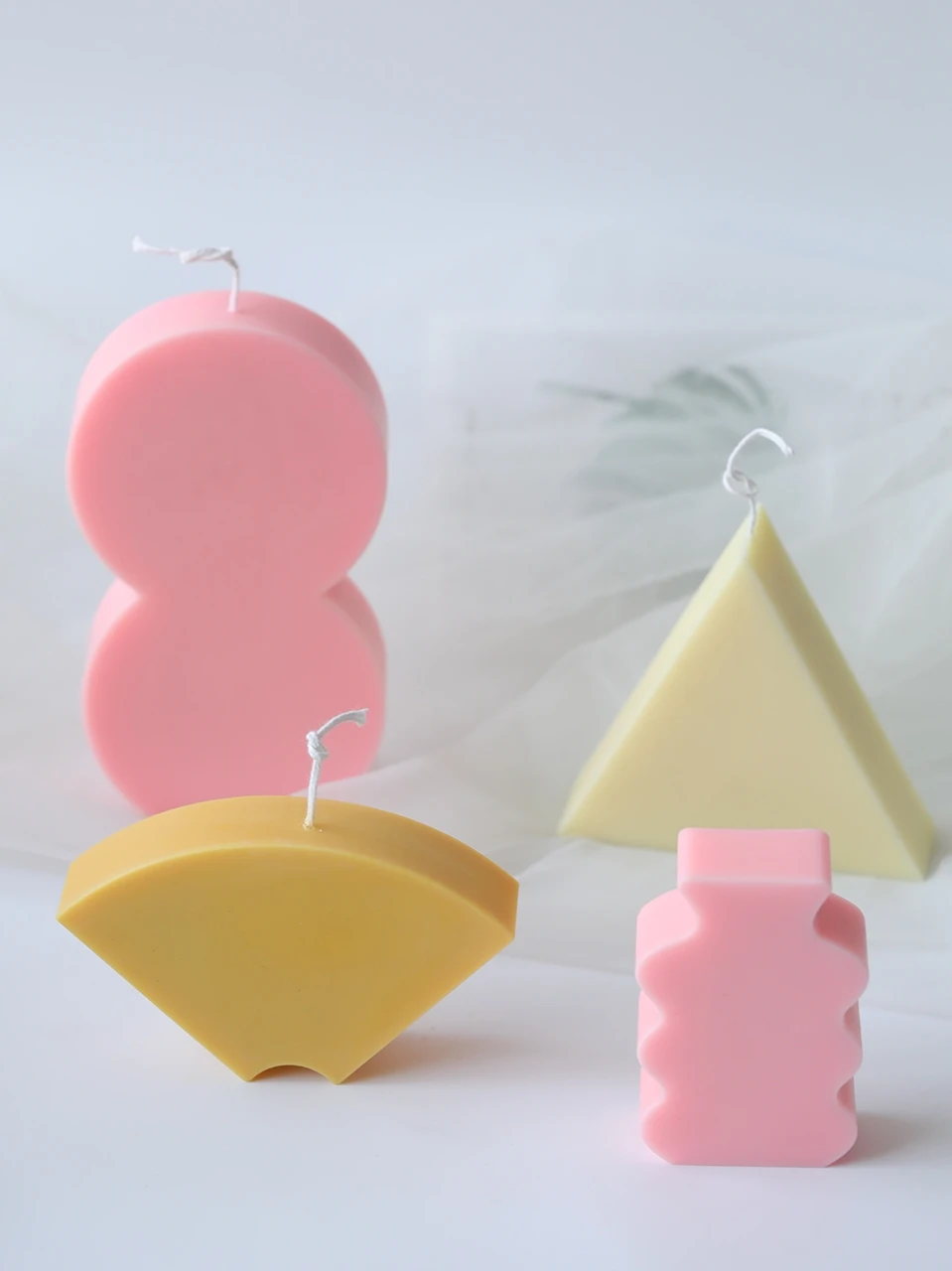 New Geometry Shape Candle Mold DIY handmade Candle Making Silicone Mold Soap Aromatherapy plaster