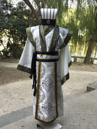 Мужской костюм Китайская традиционная одежда Новинка hanfu хлопковая одежда Императорский принц косплей костюм халат - Цвет: color3