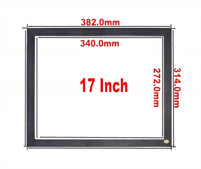 ZZDtouch 17 inch IR touch frame 2 points infrared touch screen panel multi touchscreen overlay for monitor pc compiter