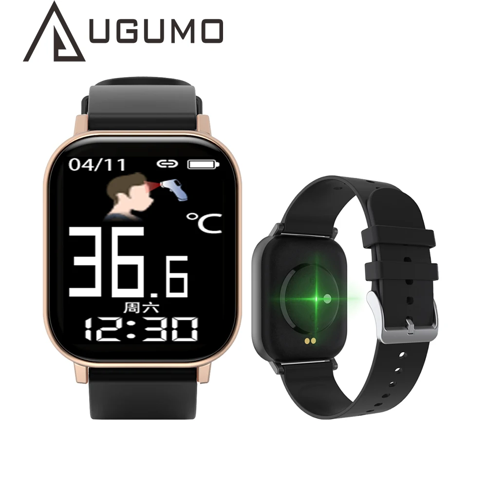 

UGUMO GTR-H Smart Watch with Body Temperature Men Women Heart Rate Blood Pressure Monitor Fitness Tracker Smart Wristband Watch