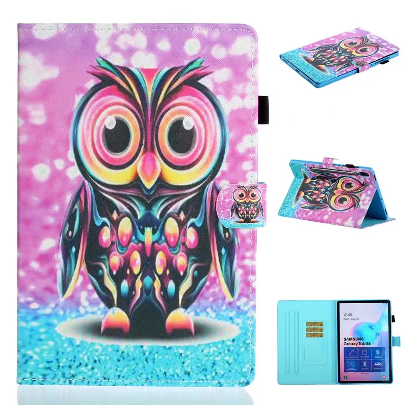 case Кожаный чехол для Samsung Galaxy Tab S6 SM-T860 SM-T865 магнит смарт-чехол для Galaxy Tab S6 10,5 T860 T865 авто чехол для сна - Цвет: case