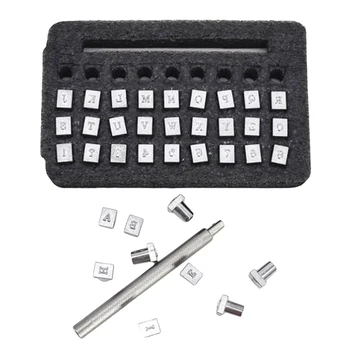 

26pcs Alphabet Leather Stamping Printing Punch Tools 26 English Letters Metal Stamp Set Leather Tools Leather Craft